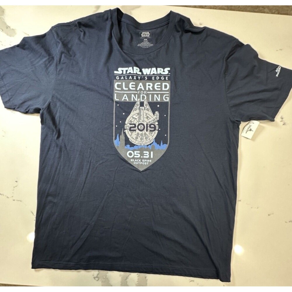 Disneyland Annual Passholder T Shirt Star Wars Galaxy’s Edge 2019 Mens 2XL 342